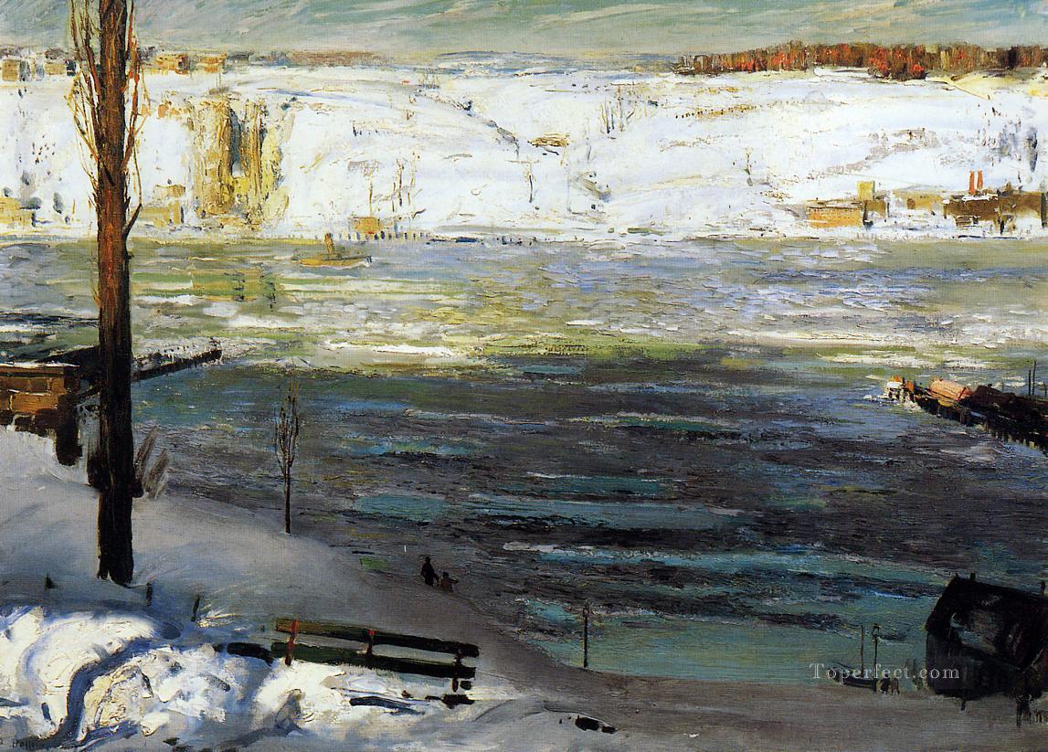 浮氷 ジョージ・ウェスリー・ベローズ 1910年の風景 ジョージ・ウェスリー・ベローズ油絵